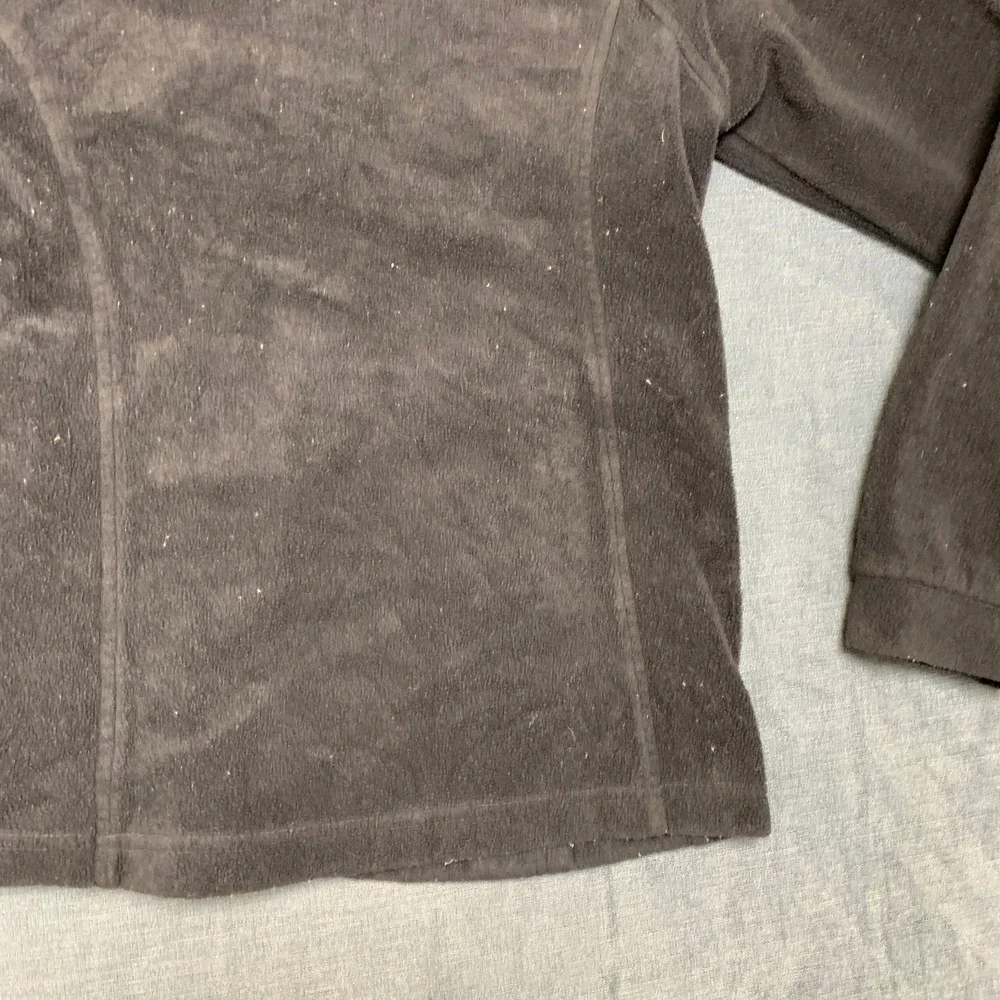 Columbia Sportswear Company Fleece Jacket Girls Large Black Full Zip Mock Neck